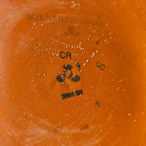 RARE MACKENZIE CHILDS ARGYLE PLAID AURORA CERAMIC COLUMN STORAGE CANISTER JAR - Picture 14 of 16